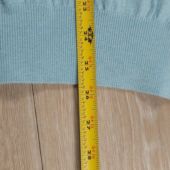 Light Blue Zip-Up Sweater - Picture 9 of 10